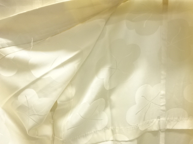  梅模様織出し単衣長襦袢